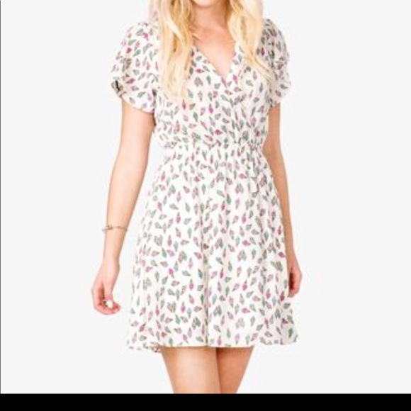 forever 21 cream dress